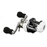 Angelrollen, Angelrollen, Köderwurfrolle 6:3:1, 17+1, Kugellager, starke Angel-Baitcast-Rolle, verstellbare magnetische Bremse, Wassertropfenrad (weiße Angelrolle für Rechtshänder)