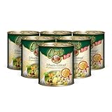 Buss Omi’s klassischer Erbseneintopf - Traditionelle Erbsensuppe mit Kartoffeln, Karotten und geräuchertem Schweinebauch - Schnelle Fertiggerichte zum Aufwärmen in Mikrowelle & Topf - 6 x 800g