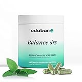 odaban® Balance Anti-Schwitz Kapseln - Natürliche Unterstützung gegen Schwitzen - Mit Salbei, Zink & Vitamin B & Kupfer-Chlorophyll-Komplex - Vegan & Hochdosiert - 60 Kapseln (1 Monat)