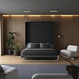 SMARTBett Schrankbett M1 180x200 Vertikal Wandbett Klappbett mit Gasdruckfedern inkl.Lattenrost Anthrazit/Anthrazit