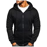 unilarinna Herren Sweatjacke Hoodie Kapuzenjacke mit Reißverschluss Oversized Sweatshirt Kapuzenpullover Sportjacke Outdoorjacke Herren Zip Hoody Casual Outdoor Long Sleeves Hoodiejacke