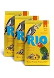 RIO Alleinfutter für Großsittiche | 3er Pack | 3 x 500 g | Speziell zusammengesetzte Mischung von ausgesuchten, gesunden und beliebten Saaten und Getreidearten | Mit Vogelbeeren