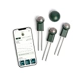 FYTA Beam Smarter Pflanzensensor - 3 Stück + WiFi Hub - Misst Wasser, Temperatur, Licht, Düngebedarf - Feuchtigkeitsmessgerät, Bodenfeuchtesensor, Temperatursensor, Gießanzeiger - Kostenlose App