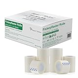 HansaGT Medical Fixierpflaster Rolle, Pore Pflasterrolle 12 Rollen 2,5 cm x 9,1 m, Atmungsaktives Pflaster zur Fixierung von Kathetern & Verbänden, Hautfreundlich, hypoallergen, hochklebend
