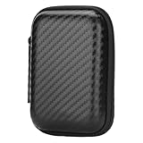 Coptiner Wasserdicht Kopfhörer Tasche Case, Extra Klein Case Tasche für Tragbare MP3,Eva Stabile Tragetasche für USB Kabel,Bluetooth Lautsprecher，Speicherkarte，Coins,11.5x7.7x4.2cm,Schwarz(nur Box)
