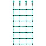 BeneLabel Kletternetz Kinder, Indoor Outdoor Garten Klettergerüst Kinderzimmer Netz Nylonseil Leiter für Spielgeräte, Kinderschaukel, Spielplatz, Baumhaus Hindernisparcours Trainingszubehör,196 x 76cm