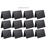 SECFOU 1 Satz Tafel Anzeigetafel Mini-tafelschild Mini-nachrichtentafel Tafelschild Für Tisch Dekoration Tafelschild Für Den Tisch Wlan-zeichen Löschbares Message Board Black Plastik