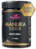 Manuka Honig | MGO 800+ | 500g | Das ORIGINAL aus NEUSEELAND mit Herkunftsnachweis | ANALYSIERT & ZERTIFIZIERT | Premium Qualität 100% natürlich | PowerFabrik