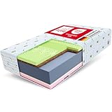 FDM Premium Matratze SAVONA ALOE VERA 180x200 cm 7 Komfortzonen Härtegrad H3 und H4 22 cm Hoch Doppelseitige Schaumstoffmatratze (Visco, Latex, Polyurethanschaum, Kokos, HR-Schaum) mit Aloe Vera Bezug