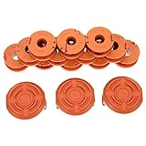 ibasenice 1 Satz Teiliges Mähfaden für Rasentrimmer mit Abdeckungen Langlebige Schnur für Elektrische Trimmer Ersatzteile für Installieren und Praktisch im Gebrauch