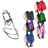 PFIFF 103122 Kinder Sattelset für Holzpferde, Reitset, Sattel und Trense für Spielpferde, Pink/Rose, MS