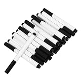 Veemoon 20 Stück Whiteboard-Stift löschbare Markierungen Neonstifte für die Fenstertafel Wasserfarbene Markierungsstifte trocken abwischbarer Kreidestift Malmarkierungen Plastik Schwarz