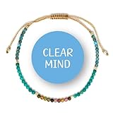 BALIPURA Multi-Chakra Armband für Frauen - Heilkristall & Naturstein Schmuck - Personalisierte Geschenke für Frauen mit winzigen 2mm Perlen in 925er Sterling Silber