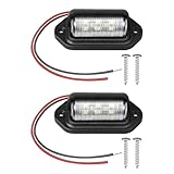 2 Stück LED-Beleuchtung für Nummernschild, LED, 6SMD, Canbus, fehlerfrei, LED-Beleuchtung für 12 V/24 V LKW, LKW, Motorräder, Anhänger