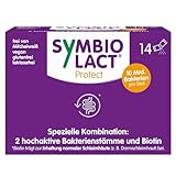 SymbioLact protect - für Darm und Darmschleimhaut* - Nahrungsergänzungsmittel mit Milchsäurebakterien und Biotin - 10 Mrd. Bakterien pro Portion - 14 Sticks