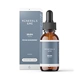 MINERALS & ME® Selen Tropfen – 200 µg pro Tagesdosis, 50 ml (ca. 1.700 Tropfen) – Vegan, Vanille-Aroma, laborgeprüft – Jahresvorrat