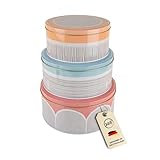 KHI GERMANY EST. 1998 Design Blechdosen 3er Set für Gebäck Aufbewahrung Boho-Style Kecksdose Gebäckdose Kosmetik Hygie (Boho)