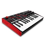 Akai Professional MPK Mini MK3 - 25-Tasten USB MIDI Keyboard Controller, 8 Hintergrundbeleuchtete Drum Pads, 8 Regler, Musikproduktion-Software und Native Instruments Sound Package (NKS Integration)