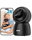 ieGeek Überwachungskamera Innen, 2K Kamera Überwachung Innen, 360° WLAN Kamera Indoor, Zwei-Wege-Audio, 15M Nachtsicht, PIR Bewegungserkennung, Auto Tracking, Alexa
