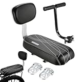 Kinder-Fahrradsitz - Sicherheitskissen hinten, sicherer Kinderstuhl, integrierte Fußstütze | Gepolsterte Beifahrerbefestigung, bequeme Rückenunterstützung, Greiffunktion