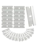 JUKOTA 50 Klingen Ceranfeldschaber Ersatzklingen,Premium Karton Stahl für Glaskeramik Kochfeld Schaber,Sicherheits Schaberklingen Edelstahl,Rasierklingen für Glasschaber,Ceranfeld,Zeranfeldkratzer
