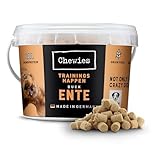 Chewies Trainingshappen Ente - Monoprotein Snack für Hunde - 300 g - getreidefrei & zuckerfrei - Softe Leckerlies fürs Hundetraining - hypoallergen