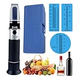 Faderr 4-in-1 Frostschutz Refraktometer, Ethylenglykol Propylenglykol Kühlflüssigkeit Prüfer, Frostschutzprüfer Kühlmitteltester, Frostschutz Tester für Scheibenwasser, Gefrierpunkt von Kühlwasser