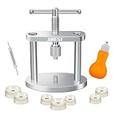 JOREST Uhr Presse Set für Uhren Reparatur, Uhrenschließer Einpresswerkzeug Gehäuseschließer, Feinmechaniker Uhrenwerkzeug Uhrenöffner für Batteriewechsel, Nur für Runde Zifferblätter