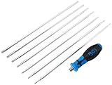 BGS 2326 | Schraubendreher-Satz mit Wechselklingen | T-Profil (für Torx) / T-Profil (für Torx) mit Bohrung | T10 - T40 | 8-tlg.