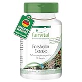 Fairvital | Forskolin Extrakt - 90 Kapseln - aus Coleus Forskohlii Extrakt - qualitätsgeprüft und hochdosiert - 100% vegan - Made in Germany