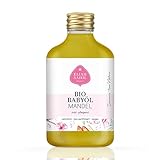 BIO Babyöl aus feinsten Mandeln - parfümfrei und ohne künstliche Zusatzstoffen - 100% BIO zertifizierte Naturkosmetik - VEGAN und Tierversuchsfrei - 100 ML Mandelöl