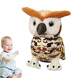 FOUNCY Plüsch-Eule, gefüllte Eule – Tierpuppe Eule, Sammlergeschenke aus weichem Plüsch mit Eule, Heimdekoration für Wohnzimmer, Schlafzimmer, Nachttisch, Sofa