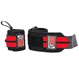 Gorilla Wear Wrist Wraps Pro - schwarz/rot - Bodybuilding und Fitness Accessoire