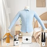 Naturalpowev Automatischer Hemdenbügler, Bügelpuppe, Bügelautomat für Hemden, Blusen un T-Shirts, Beseitigt Falten und neutralisiert Gerüche, einstellbare Größen,Timer, 360°-Trocknung Set-B
