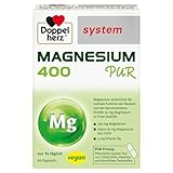 Doppelherz system MAGNESIUM 400 PUR - Magnesium unterstützt die normale Funktion der Muskeln - vegan - in Citratqualität - 60 Kapseln