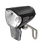 nean E-Bike LED Fahrradlicht 70 LUX mit Reflektor und StVZO Zulassung, Fahrradlampe, Fahrrad Frontlicht, Fahrradleuchte vorne, Scheinwerfer mit Aluminium-Kühlplatte, schwarz