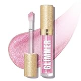 Revlon Super Lustrous Glimmer Gloss, feuchtigkeitsspendend und aufpolsternd, ultra-glänzendes Finish, Formel auf pflanzlicher Basis, 002 Pink Prisma, 3.8 ml