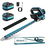 Akku Heckenschere 21V mit 8000mAh Akku, 600W Bürstenlosem Motor, Heckenschere Elektrisch mit 52 cm Schnittlänge, Schnittdurchmesser 15 mm – TrimCut PRO