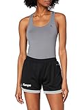 Kempa Damen Core 2.0 Damen Shorts, Schwarz (Black/Dark Grey Melange), M EU