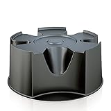 TS Exclusiv Regentonnen-Standfuß, Schwarz, Kunststoff, Rund, CISTERN, 360 Liter, 50 cm x 22 cm