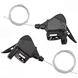 MEGHNA 1 Paar Fahrrad Schalthebel Fahrrad-Schaltungen 3x8/9/10 Fach Schaltung Bike Shifter Lever/Links/Rechts Schalthebel (3x10 Speed)