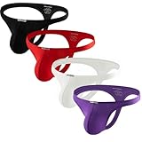 Summer Code Herren G String Tanga Männer Bequeme Slips Thong Unterhosen mit Stretch Low Rise Tanga Unterwäsche