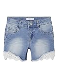 NAME IT Mädchen Nkfsalli Slim Dnm 5372-ha Noos Jeans-Shorts, Medium Blue Denim, 146 EU