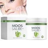 100G Moossalbe Plus, Moossalbe Gesicht Falten Testsieger, Mooscreme gegen Falten Gesicht, Aktiv Hautreparatur Moossalbe, Antifaltencreme, Soforteffekt Moos Salbe fürs Gesicht & gegen Falten