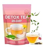 28 Tage Detox Tee für Abnehmen,Natural Körper Formender Tee,Natürliche Kräutermischung mit Oolong-Teeblattextrakt,Pfirsichfruchtextrakt,Sanfte Entgiftung,Energie-Booster