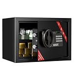 KABISAFE Safe Tresor für Zuhause, Möbeltresor mit Zahlenschloss,Digitaler Tresor mit Herausnehmbares Regal und Alarmanlage,Wandtresor für Schmuck Bargeld Dokumente