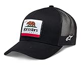 Alpinestars Cali 2.0 Hat Baseballkappe Herren Trucker mit hinten Schnappverschluss, Schwarz