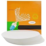 100Stück Labor Filterpapier Rund Laborfilter, Durchmesser 11cm Papierscheiben mit schnell Fließgeschwindigkeit für Laborbedarf Chemische Anwendungen