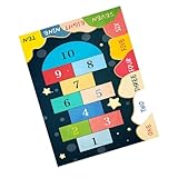 Zerodeko Teppich Spielmatte Party Krabbelmatte Baby-Fußmatten für Spielblöcke für Babys Outdoor-Kissen Dekor Hopscotch Bodenmatte Kinderzimmer Gamepad Wagen schmücken Polyester (Polyester)