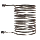 Firetwister® BASICPoolheizung mit Feuer,Ø 32/38 mm Anschluss,Heizspirale,Holz,Poolofen, Spirale, Wärmetauscher,Spule,bis zu 10°C pro Stunde und mehr, 100% rostfreier Edelstahl Ø16 mm Rohrdurchmesser